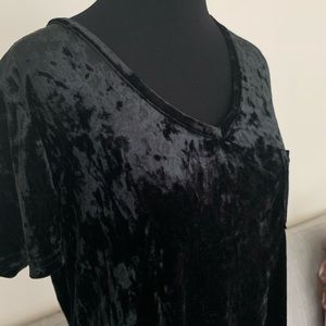 Spring + Mercer Velvet Legging Tee size Lg nwot